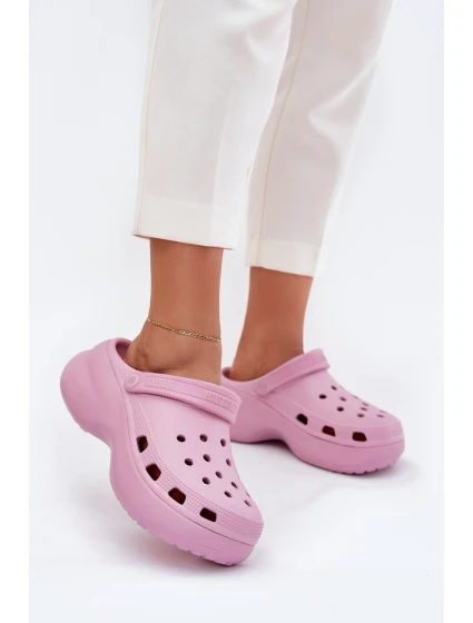 Dámské Plážové Sandály Na Masivní Podešvi Big Star model 21703077 Růžové - Big Star Shoes Dámské Plážové Sandály Na Masivní Podešvi Big Star model 21703077 Růžové - Big Star Shoes