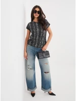 T shirt D12110M02646F czarny T shirt D12110M02646F czarny