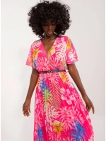 Šaty DHJ SK 13162 3.90 tmavoružová