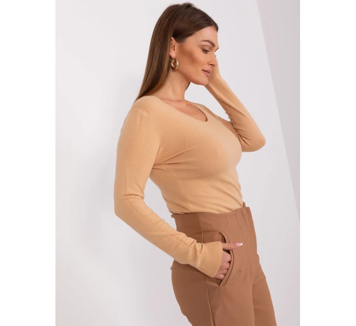 Sweter PM SW model 19309807 camelowy - FPrice