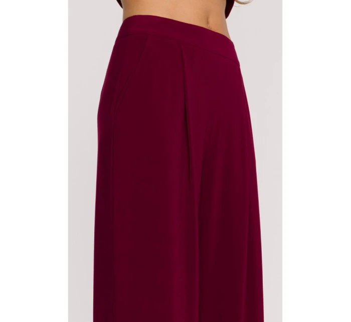 Souprava s topem a širokými kalhotami bordó model 21479337 - Moe