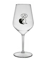 69 - čirá nerozbitná sklenice na víno 470 ml