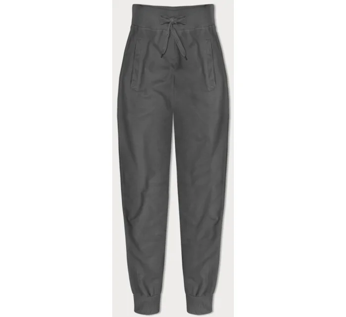 Tmavosivé tenké teplákové nohavice (CK03-5)