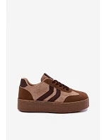 Dámske tenisky na platforme s remienkami Camel Kaya