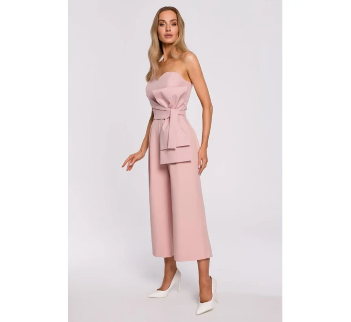 M571 Kombinéza bez ramienok - púdrová M571 Kombinéza bez ramienok - púdrová