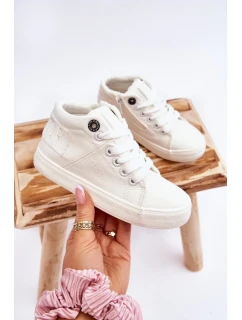 Dětské klasické vysoké tenisky Big Star LL374002 Bílá