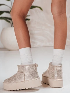 Dámske semišové béžové snežnice FashionStreet ZY1293