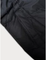 Čierna dámska krátka prešívaná zimná bunda J Style (5M3153-392)