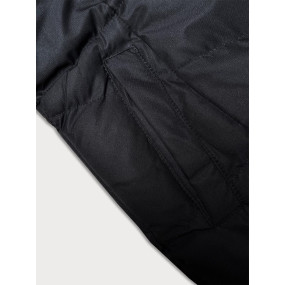 Čierna krátka dámska prešívaná zimná bunda J Style (5M3153-392)