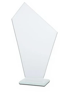 Sklenená trofej s matným podstavcom
