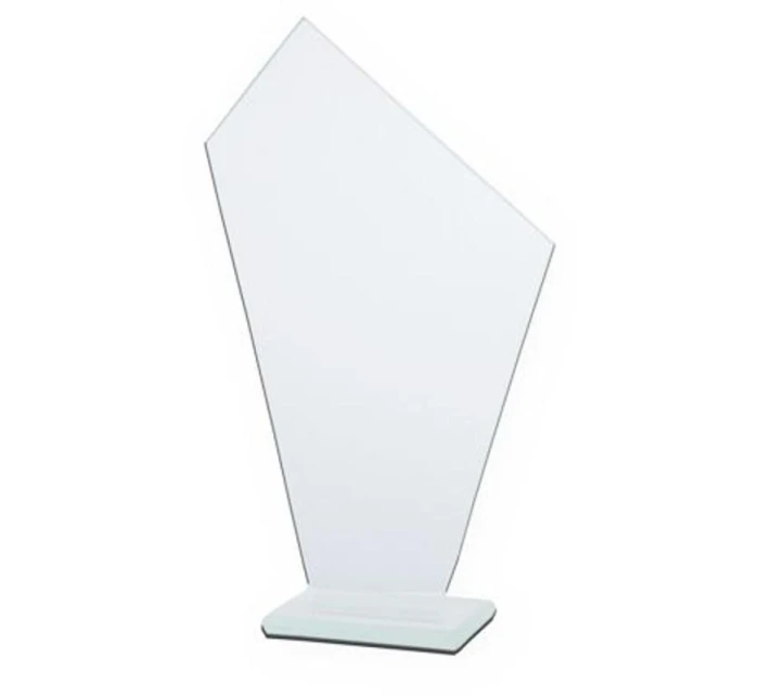 Sklenená trofej s matným podstavcom