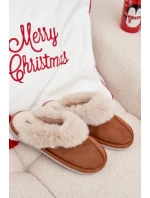 Dámské pantofle s kožíškem Camel Delissa