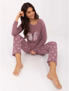DU PI FP 001.48 tmavoružové pyžamo