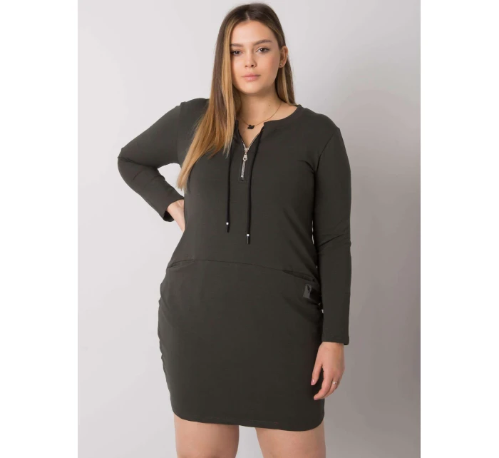 Šaty RV SK 7241.43 tmavá khaki