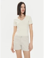 Dámské Slim fit tričko model 21266065 11S Ecru - 4F