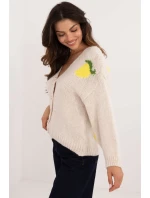 Sveter na gombíky model 200480 Taliansko Moda Sveter na gombíky model 200480 Taliansko Moda