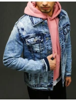 Pánska džínsová bunda modrá TX3224 Pánska džínsová bunda modrá TX3224