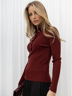 Sweter IR SW 57910.03 bordowy
