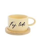 FUJ, LIDI - žlutý hrníček makronka 200 ml