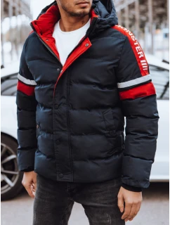 Pánská prošívaná zimní bunda tmavě modrá Dstreet model 21971567 - FashionStreet