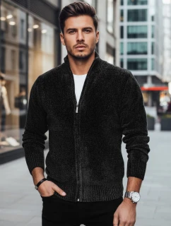 Pánský rozepínací svetr černý Dstreet model 21982388 - FashionStreet