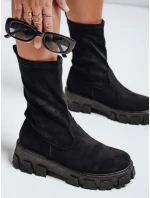Dámské boty na platformě černé Dstreet ZY1135