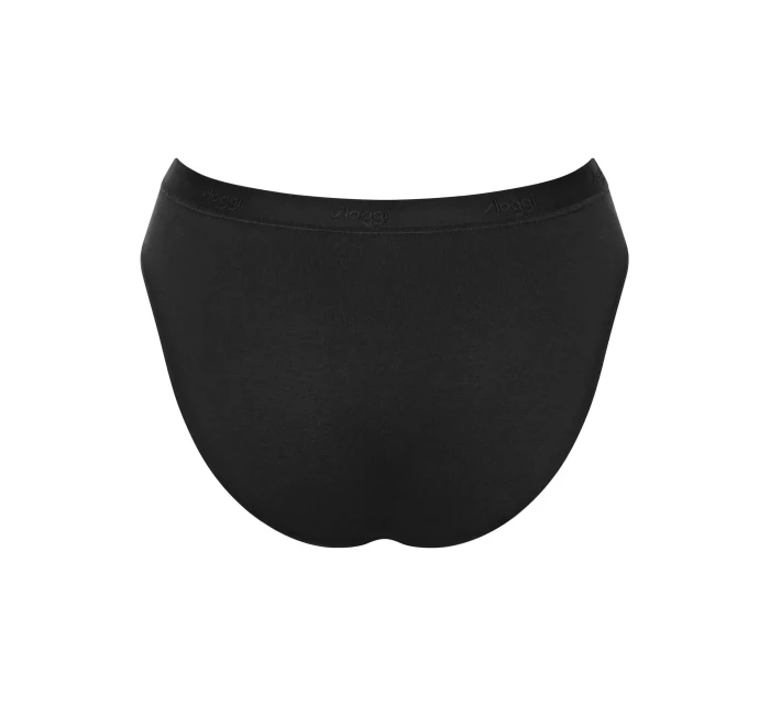 Dámske nohavičky GO Casual High leg 2P - BLACK - black 0004 - SLOGGI Dámske nohavičky GO Casual High leg 2P - BLACK - black 0004 - SLOGGI