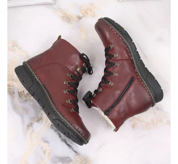 Pohodlné zateplené topánky Rieker W RKR559 Pohodlné zateplené topánky Rieker W RKR559