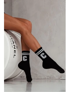 Dámské Ponožky S Pásky A model 21679091 C Černé - Milena