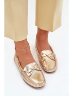 Dámské eko kůže mokasíny zlaté model 21701567 - Boto