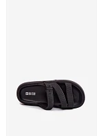 Pěnové dámské pantofle s pásky a sponou Big Star model 22100720 Černé - Big Star Shoes Pěnové dámské pantofle s pásky a sponou Big Star model 22100720 Černé - Big Star Shoes