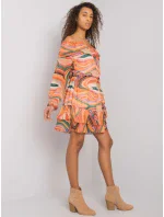 Šaty DHJ SK 15015 1.48P oranžová