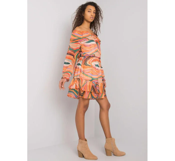 Šaty DHJ SK 15015 1.48P oranžová