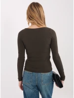 Bluzka WT BZ model 21858981 ciemny brązowy - FPrice Bluzka WT BZ model 21858981 ciemny brązowy - FPrice