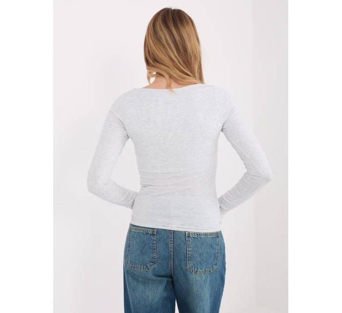 Blúzka WT BZ A1174.29P svetlo sivá