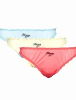Dámske nohavičky s volánom 3Pack UW0UW04573-0TZ - Tommy Hilfiger