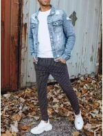 Pánske tmavosivé nohavice FashionStreet chinos UX3430