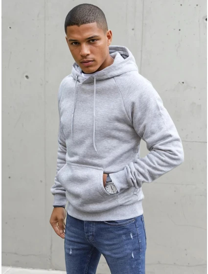 Pánská světle šedá mikina Dstreet model 21966918 - FashionStreet Pánská světle šedá mikina Dstreet model 21966918 - FashionStreet