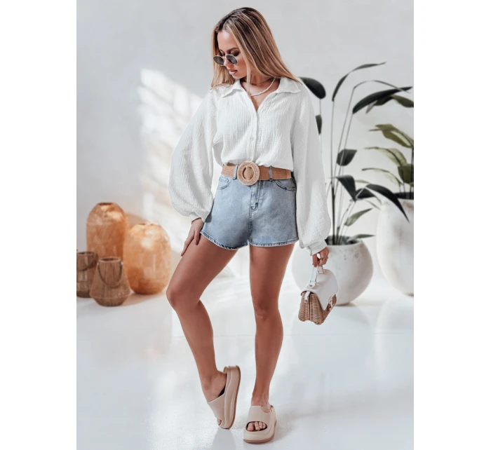 Dámská mušelínová košile oversize bílá Dstreet model 21989186 - FashionStreet