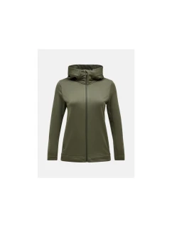 Peak Performance W Rider Tech Zip Hood Green