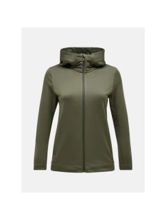 Peak Performance W Rider Tech Zip Hood Green