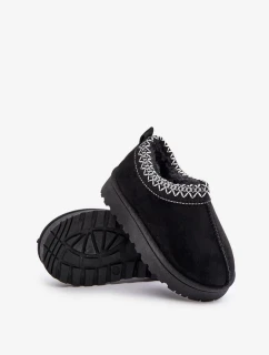 Detské zateplené snežnice s kožušinou Black Vilabria