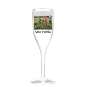 Personalizovaná nerozbitná prosecco sklenice s fotografií Personalizovaná nerozbitná prosecco sklenice s fotografií