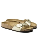 Birkenstock Madrid Birko-Flor Gold regular wide žabky (1016106) pre ženy Birkenstock Madrid Birko-Flor Gold regular wide žabky (1016106) pre ženy
