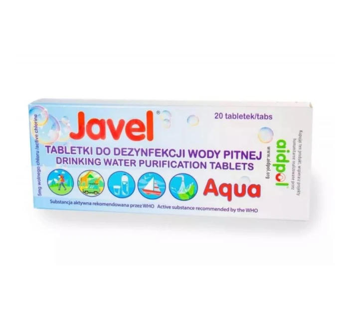 Tablety na dezinfekciu vody Javel Aqua 20ks Tablety na dezinfekciu vody Javel Aqua 20ks