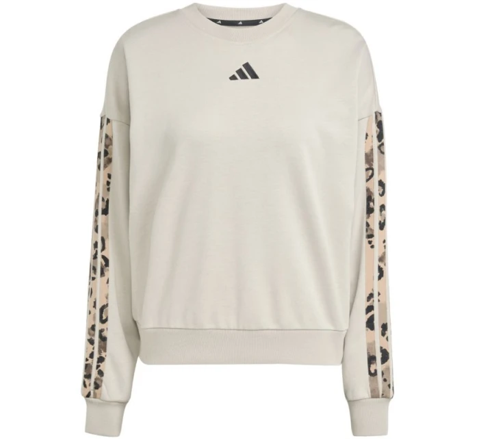 Dámská mikina Animal Print 3Stripes French Terry Sweatshirt cream model 21720669 - ADIDAS