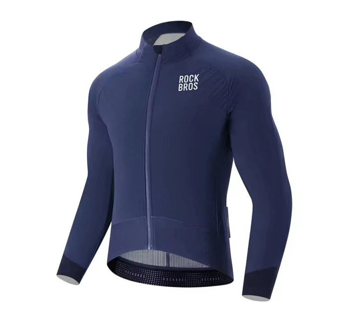 zimní fleecová cyklistická bunda velikost L modrá model 22114163 - Rockbros