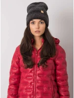 Dámská čepice JK CZ 23 model 17508446 šedá černá - FPrice Dámská čepice JK CZ 23 model 17508446 šedá černá - FPrice