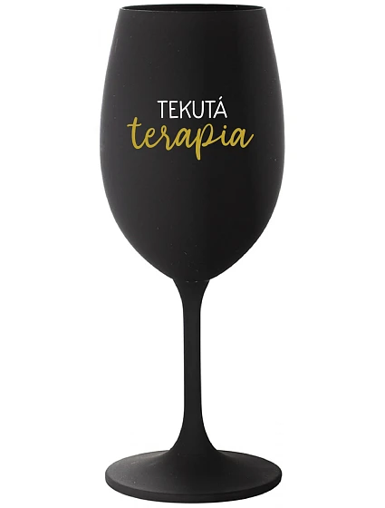 LIQUID THERAPY - čierny pohár na víno 350 ml LIQUID THERAPY - čierny pohár na víno 350 ml