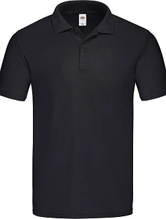 Original Polo Pánské piqué polo model 22449664 black - Fruit of the Loom